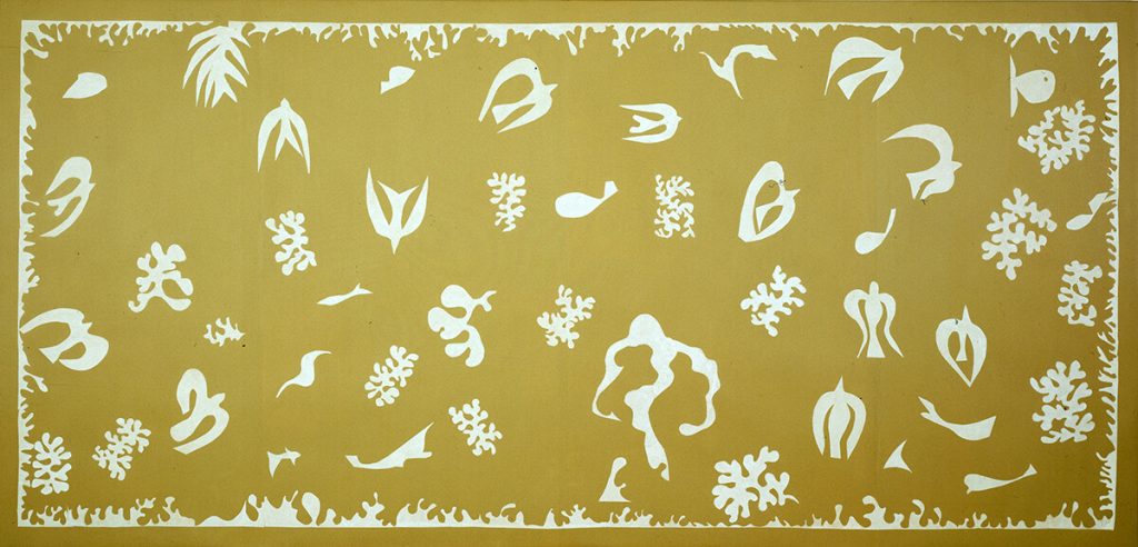 Henri Matisse. Oceania, il cielo, 1946. Guazzo su carta, tagliato e incollato su carta montato su tela, cm. 178,3 x 369,7. © , c / o Pictoright Amsterdam 2014. Foto JF Tomasian