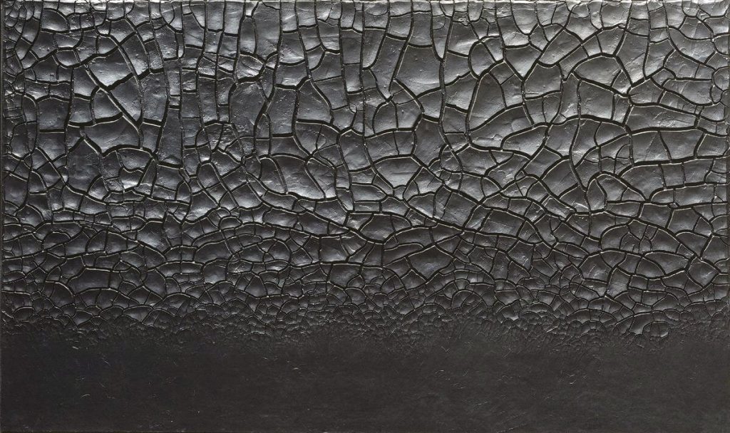 Alberto Burri. Grande Cretto nero, 1977. Museo di Capodimonte. Viterbo