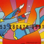 Peter Max. Gift Cards, 2009, cm 5,5 x 8,5. Stampa digitale su card di plastica American Express