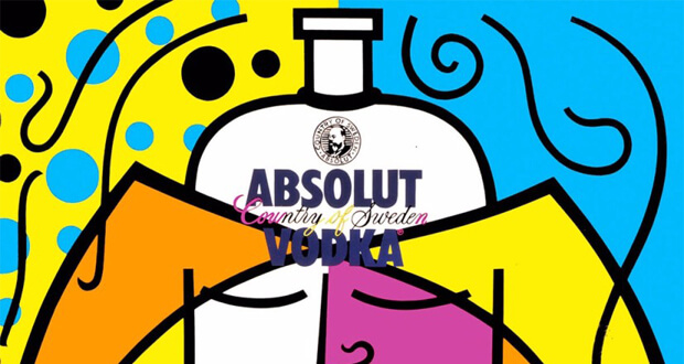 Romero Britto. Absolute II, (dettaglio) 1989, per Absolute Vodka