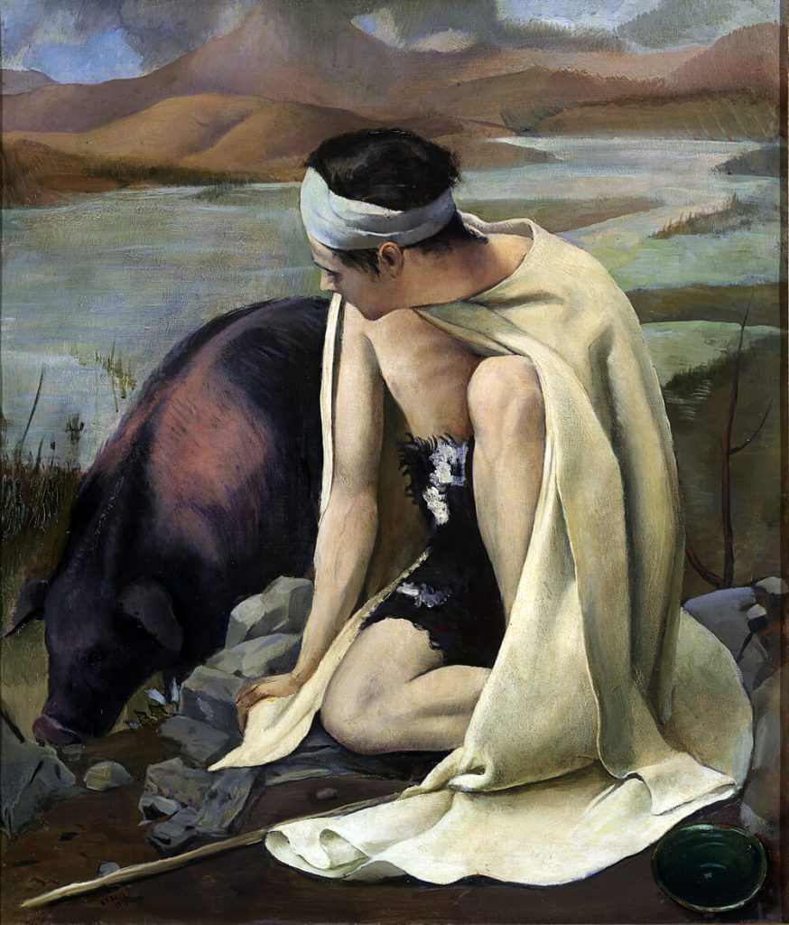 Baccio Maria Bacci. Il figliol prodigo, 1925. Olio su tela, cm. 70,5 x 60. Museo del Novecento, Milano “Copyright Comune di Milano. © Mondadori PortfolioElecta/ Luca Carrà