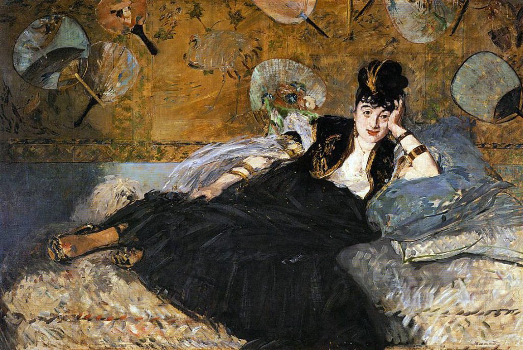 Édouard Manet. Donna con i ventagli - ritratto di Nina de Callias-, 1873