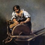 Fransisco Goya. L’arrotino, 1812. Olio su tela, cm. 68 x 50. Museo di Belle Arti di Budapest