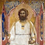 Giotto. Dio Padre in trono particolare, 1303-1305 ca. Tempera e oro su tavola. Cappella degli Scrovegni, Padova