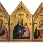 Polittico di Badia, 1295 - 1300. Tempera e oro su tavola. Firenze, Galleria degli Uffizi