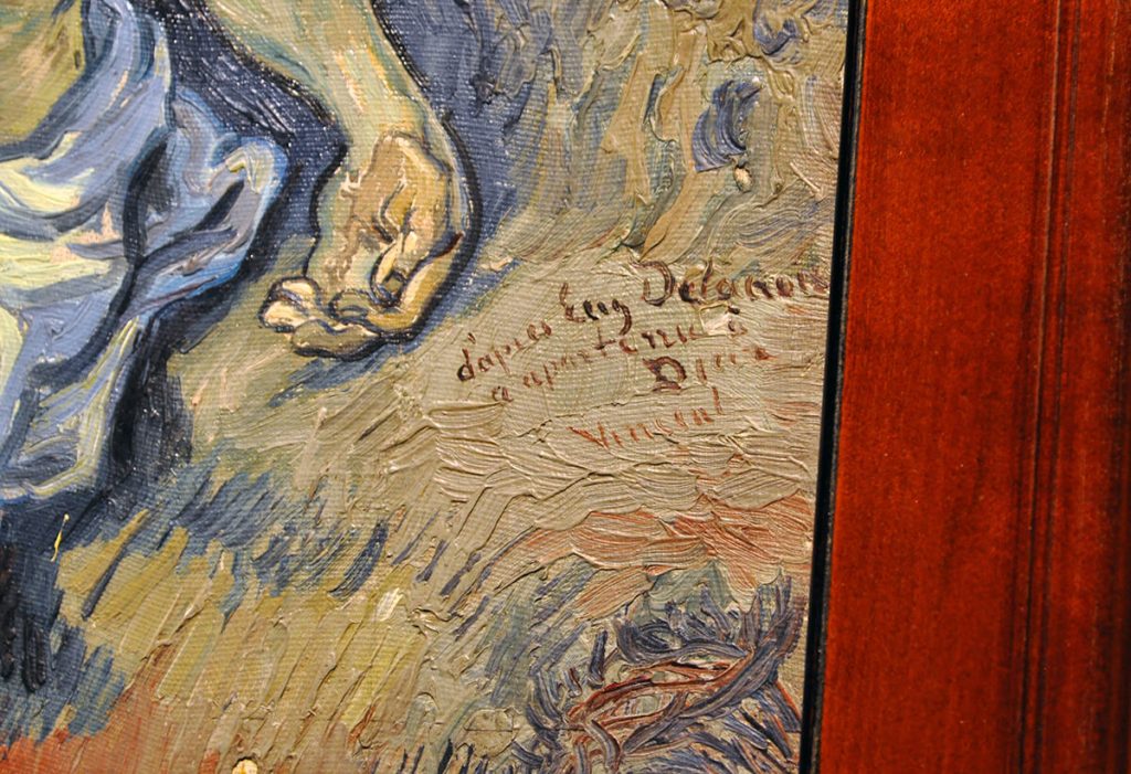 Bellezza divina. Vincent van Gogh. Pietà (da Delacroix), 1890 circa (dettaglio). Olio su tela, cm. 41,5x34. Città del Vaticano. Direzione dei Musei. Photo: © Katarte.it