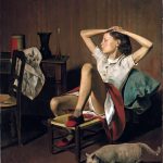 Balthus. Thérèse sognante, 1938. Olio su tela, cm. 149.9 x 129.5. Jacques and Natasha Gelman Collection, 1998. The Metropolitan Museum of Art, New York