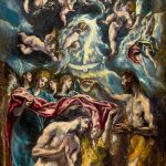 El Greco. Battesimo di Cristo 1597 - 1600. Olio su tela, cm. 350 X 144. Museo del Prado, Madrid