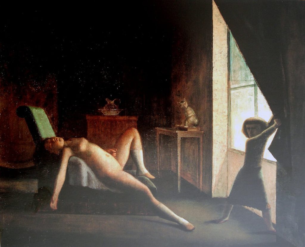 Balthus. La camera, 1952 - 1954. Olio su tela, cm. 270,5 X 335. Collezione privata © Balthus © Mondadori Portfolio/Bridgeman Images