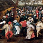 Pieter Brueghel il Giovane. Danza nuziale all’aperto, 1610 ca. Olio su tavola, cm. 74,2 x 94. Collezione privata, U.S.A.