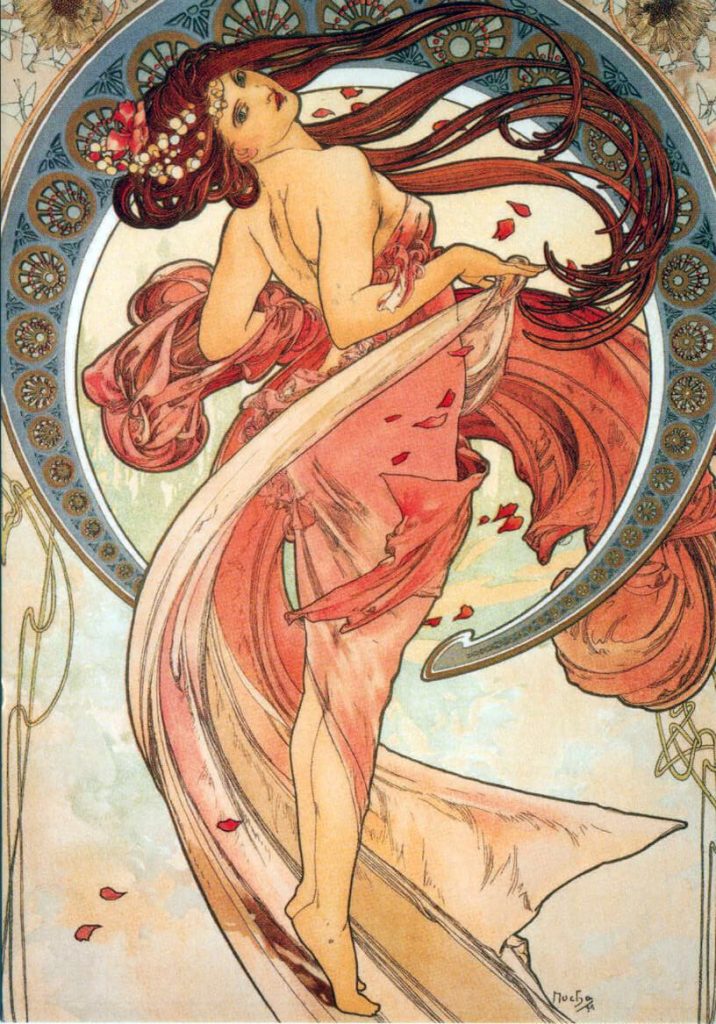 Alfons Mucha. La Danza, 1898