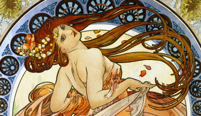 Alfons Muche. Allegoria della Danza, 1898 (dettaglio) - Art Nouveau