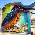 Bordalo II. Installazione di Guarda Rios, 2015