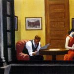 Edward Hopper. Stanza a New York, 1932. Olio su tela, cm. 72,5 x 90. Sheldon Memorial Art Gallery and Sculpture Garden, University of Nebraska-Lincoln, UNL- F.M. Hall Collection. Photograph Sheldon Memorial Art Gallery