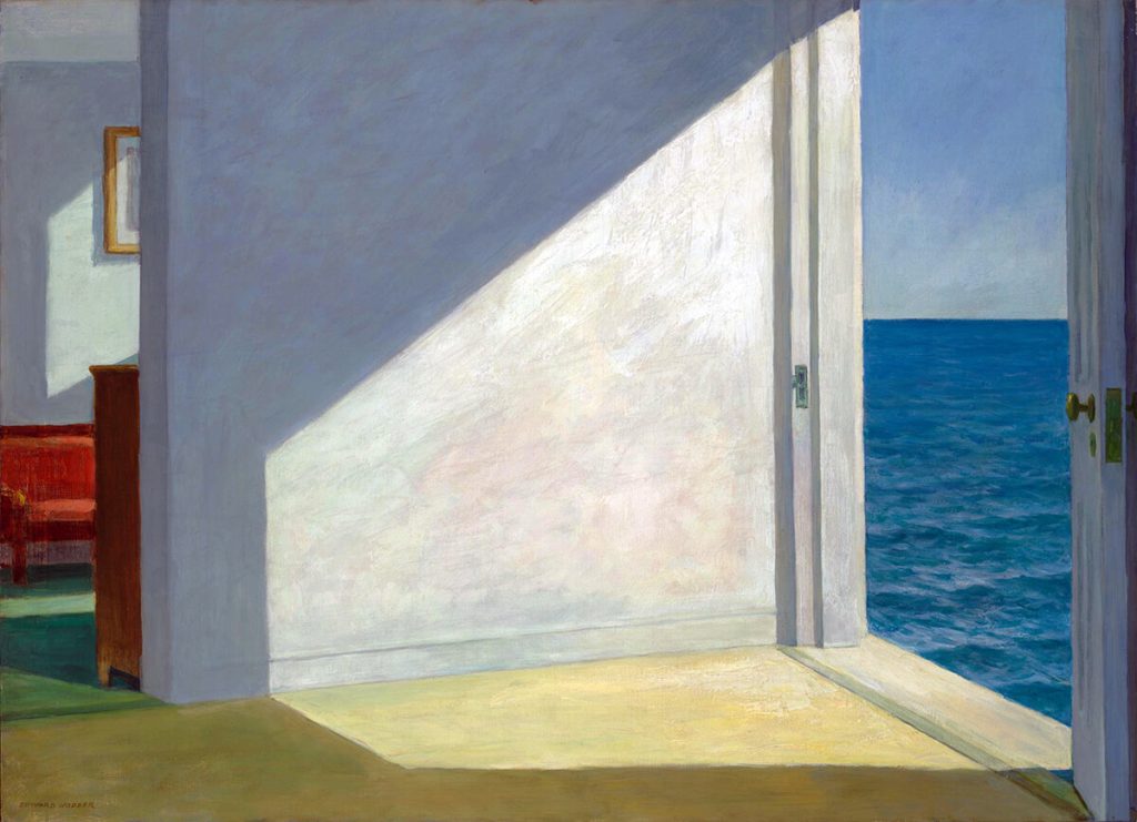 Edward Hopper. Stanze dal mare, 1951. Olio su tela. Yale University Art Gallery, New Heaven, CT