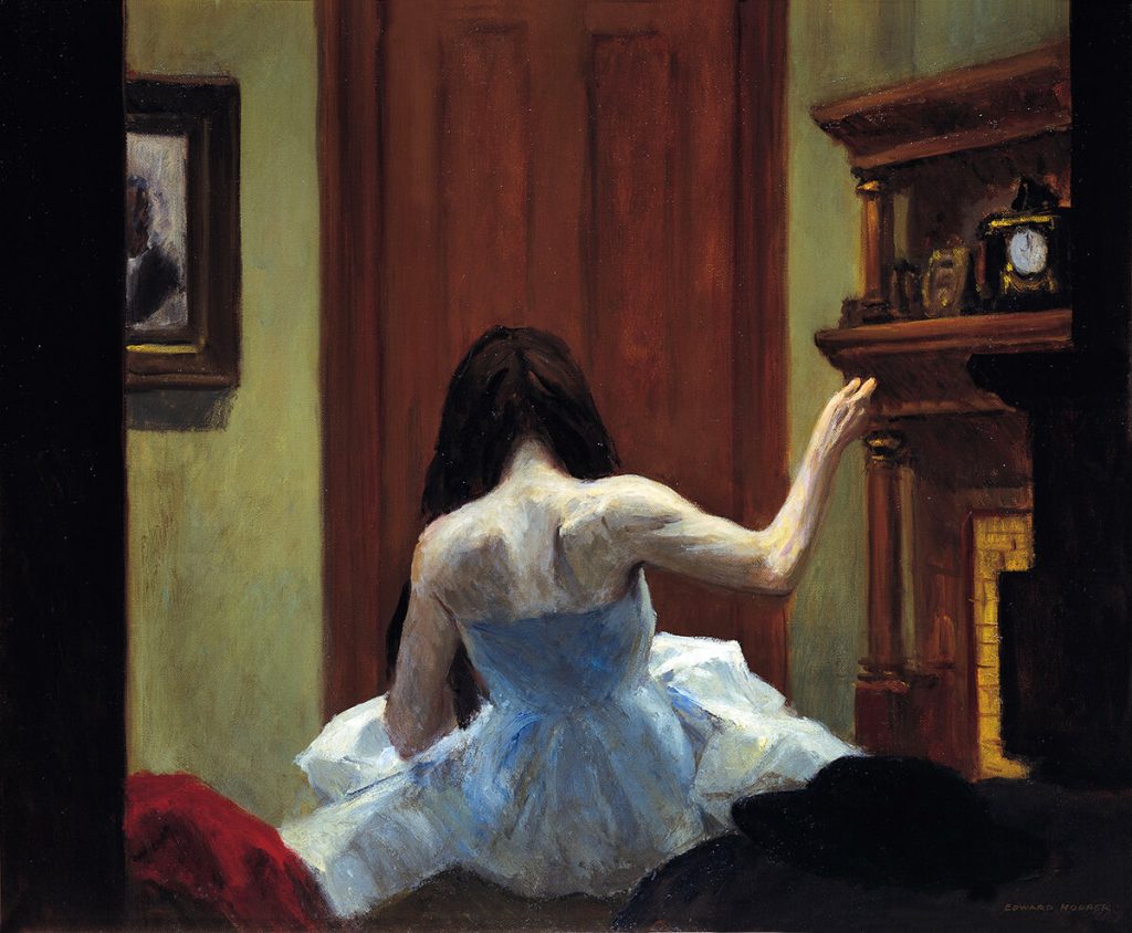 Edward Hopper. Interno a New York, 1921 ca. Olio su tela, cm. 60,9x73,6. Autorizzato dal Whitney Museum of American Art. Lascito Josephine N. Hopper © Eredi di Josephine N. Hopper