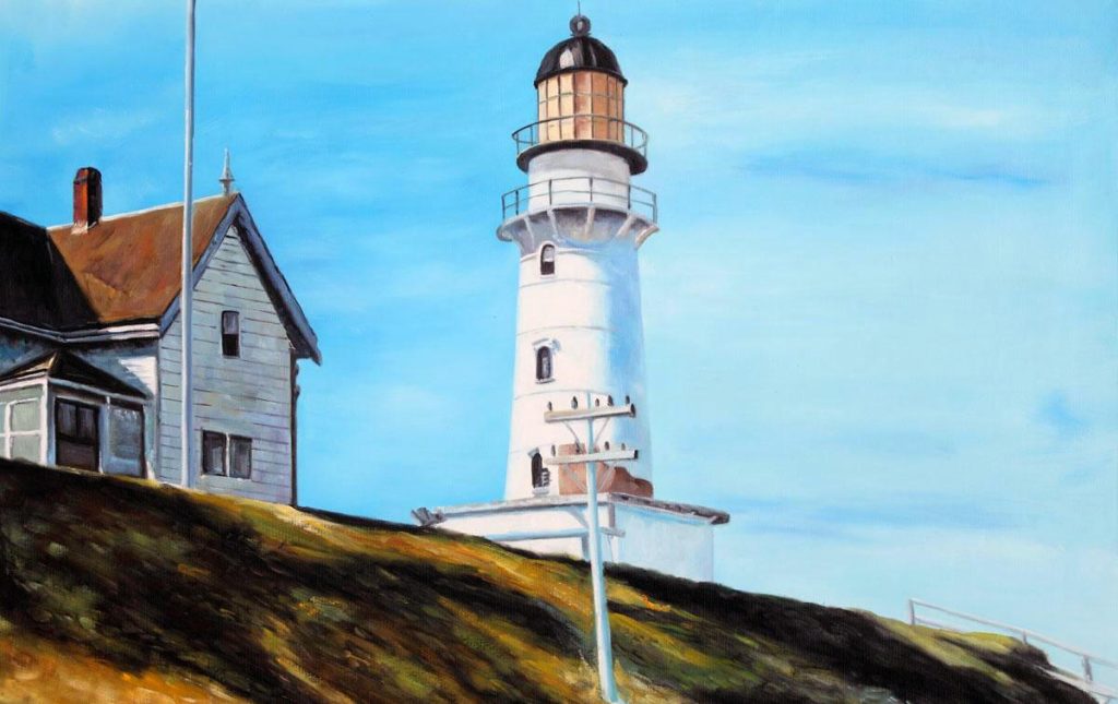Edward Hopper. Il faro di Two Lights, 1929. Olio su tela, cm. 74.9 x 109.9. Metropolitan Museum of Art, New York