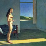 Edward Hopper. Donna al sole, 1961. Olio su tela, cm. 101,6 × 152,4. Whitney Museum of American Art, New York; 50th Anniversario, dono di Mr. e Mrs. Albert Hackett in onore di Edith e Lloyd Goodrich