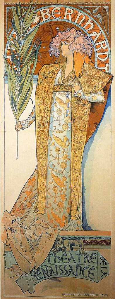 Alphonse Mucha. Gismonda, 1894. Ritratto di Sarah Bernard per il Théâtre de la Renaissance di Parigi