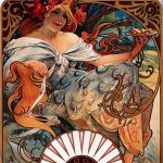 Alfons Mucha. Biscuits Lefèvre-Utile, 1896. Litografia a colori, cm 62 × 43,5 Richard Fuxa Foundation Foto: © Richard Fuxa Foundation