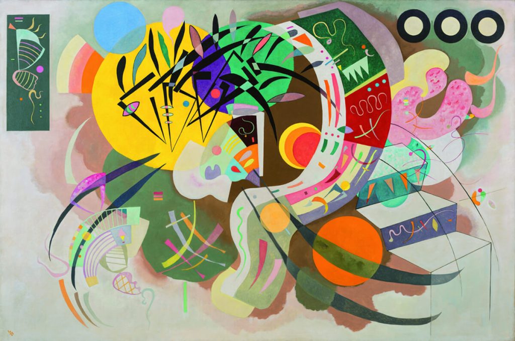 Vasily Kandinsky. Curva dominante, 1936. Olio su tela. Museo Solomon R. Guggenheim. Solomon R. Guggenheim Founding Collection, New York / Ph. Kristopher McKay