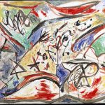 Da Kandinsky a Pollock. Jackson Pollock. Bufalo d’acqua, 1946, Olio su tela, cm 76,5 X 213. Amsterdam, Stedelijk Museum. © Pollock Krasner Foundation / Artists Rights Society, Ars, New York, By Siae 2016