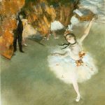 Edgar Degas. L'étoile o la danzatrice sulla scena, 1876-77. Musée d'Orsay, Parigi