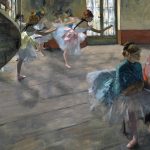 Edgar Degas. Prova di Balletto in scena, 1874. Olio su tela, cm 65x81. Musée d'Orsay, Parigi