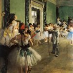 Edgar Degas. La classe di danza, 1871-1874. Olio su tela, cm 85 x 75. Musée d'Orsay, Parigi