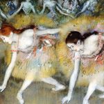 Edgar Degas Ballerine che fanno l'inchino, 1885. Colori a pastello. Collezione privata