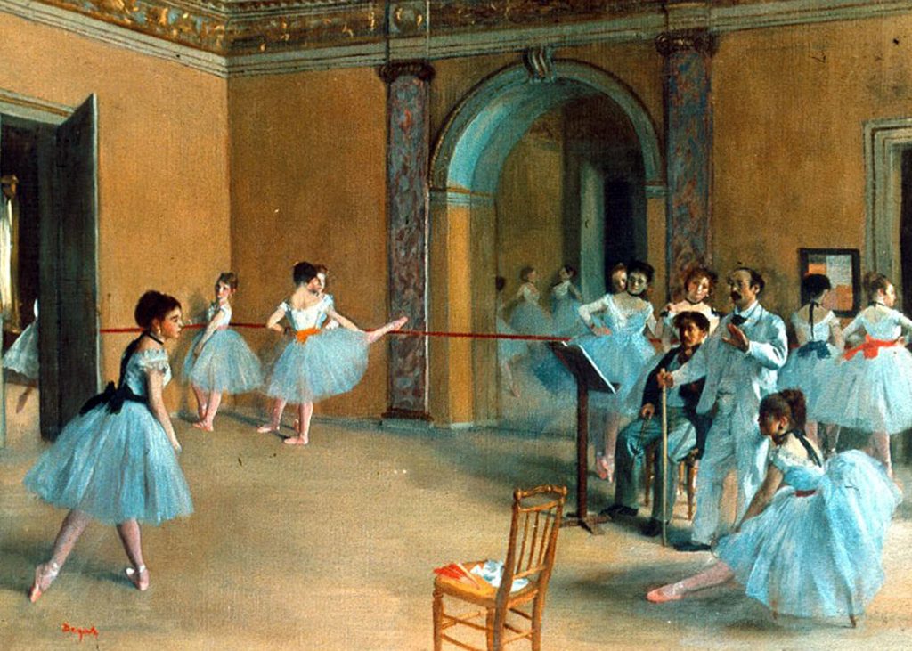 Edgar Degas. Foyer de danse a l'Opéra, 1872. Musée d'Orsay, Parigi