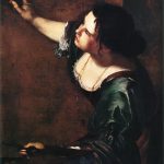 Artemisia Gentileschi. Autoritratto come allegoria della Pittura, 1638-39, Olio su tela, cm 98,6×75,2. Royal Collection, Windsor Kensington Palace, Londra