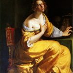 Artemisia Gentileschi. La conversione della Maddalena, 1615-16 ca. Olio su tela, cm 146,5×108. Gallerie degli Uffizi, Firenze