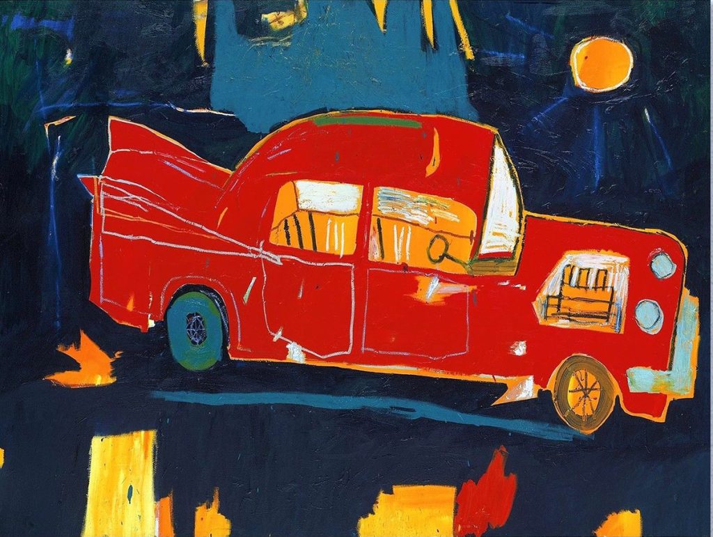 Jean-Michel Basquiat. Jean-Michel Basquiat. Rusting red car in kuau, 1984. Mugrabi Collection