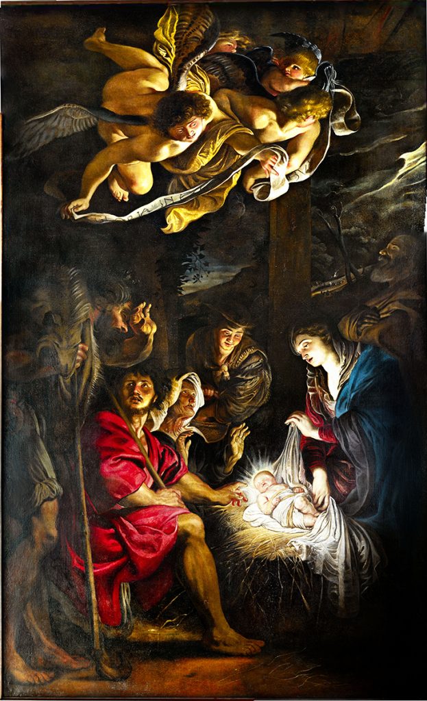 Peter Paul Rubens. Adorazione dei pastori, 1608. Olio su tela, cm 300×192. Fermo, Pinacoteca Civica. Foto: Daniele Maiani