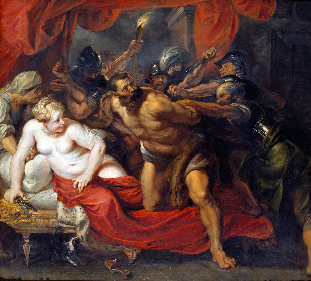Peter Paul Rubens. Cattura di Sansone, 1614-20. Olio su tela, cm 118×132. Alte Pinakothek, Bayerische Staatsgemäldesammlungen, Monaco