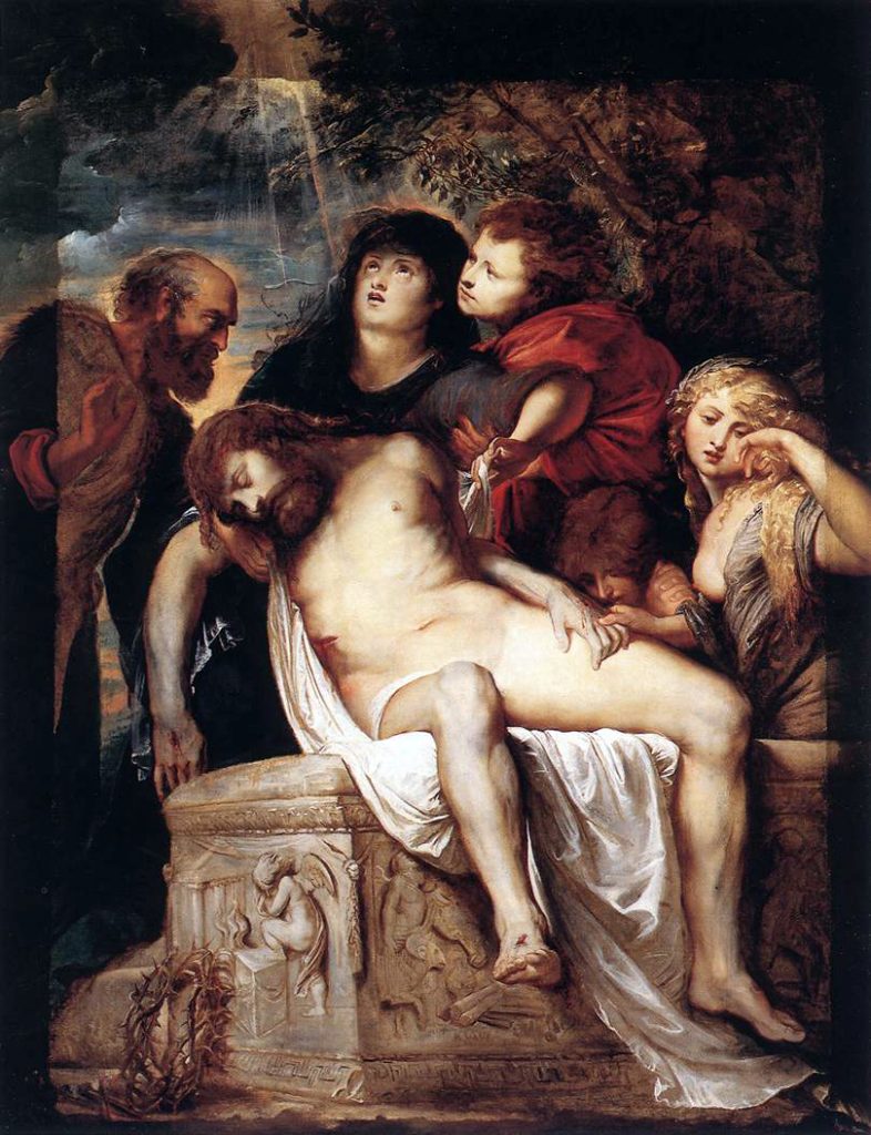 Peter Paul Rubens. Compianto sul corpo di Cristo deposto o Sepoltura Borghese, 1605/1606. Galleria Borghese, Roma