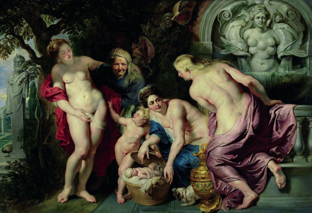 Peter Paul Rubens. La scoperta di Erittonio fanciullo, 1615 – 1616. Olio su Tela, cm 243,5 x 345,5. Palazzo Liechtenstein, The Princely Collection, Vienna