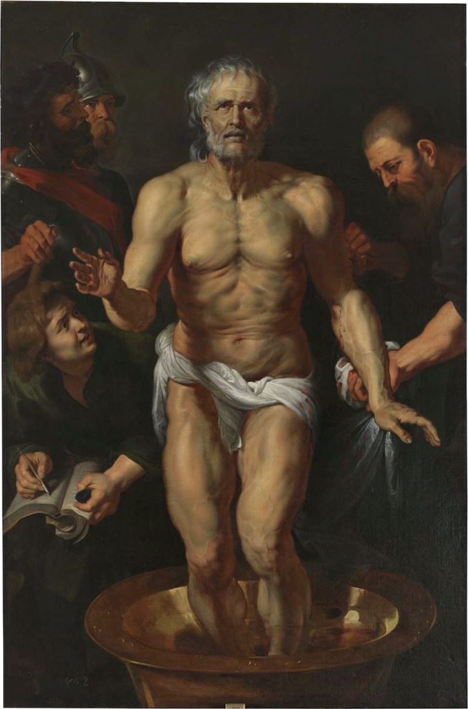 Peter Paul Rubens. Seneca morente, 1612 – 1615. Olio su tela, cm 182×121. Museo del Prado, Madrid