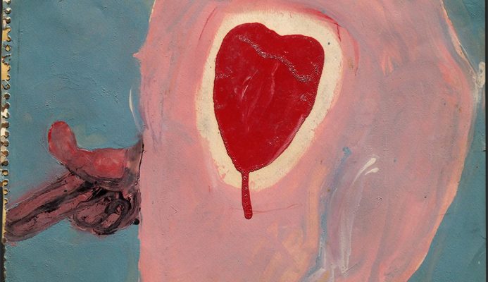 Jack Kerouac. Sacred Heart, N.D.. Olio su carta, 23x30,5 cm