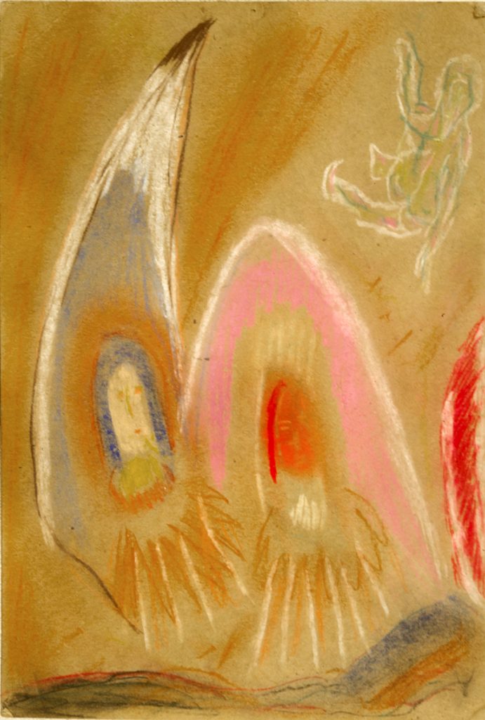 Jack Kerouac. Senza Titolo, N.D., olio su cartone, 29,5x21,5 cm