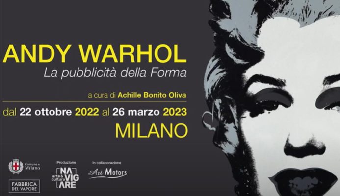 Manifesto della Mostra di Andy Warhol. La Pubblicità della Forma. Milano